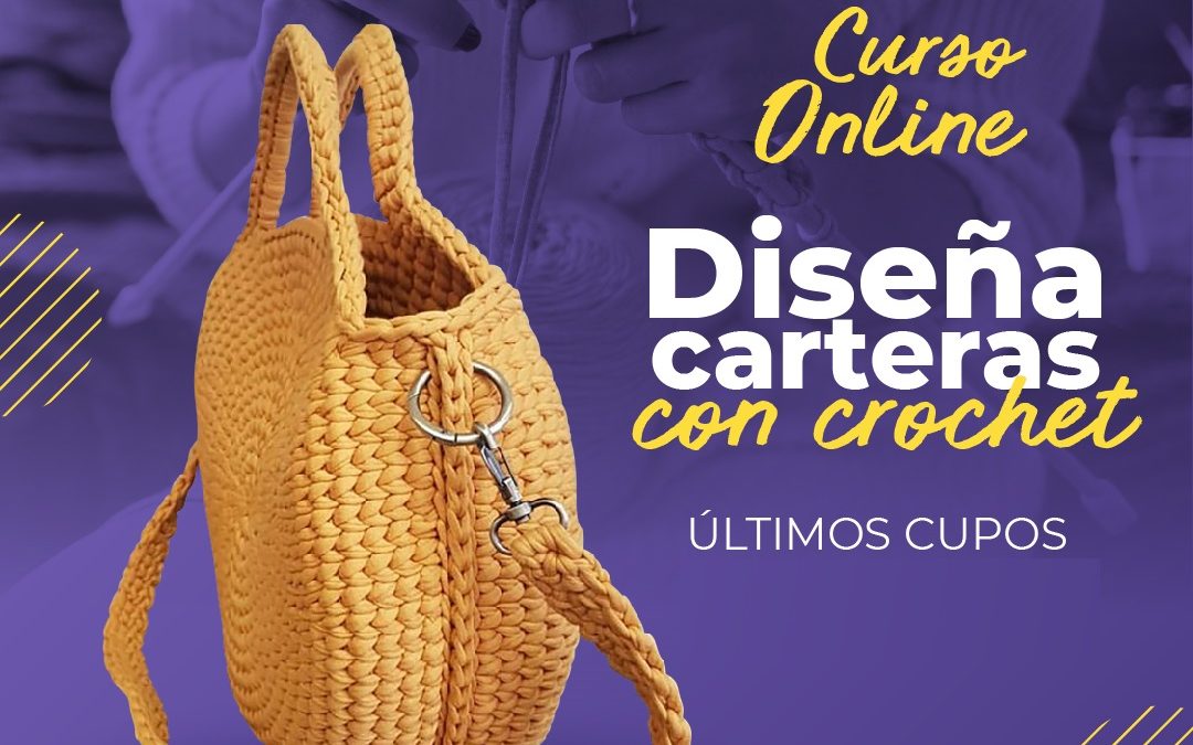 Curso Diseña carteras con crochet. Aprende a crear piezas únicas